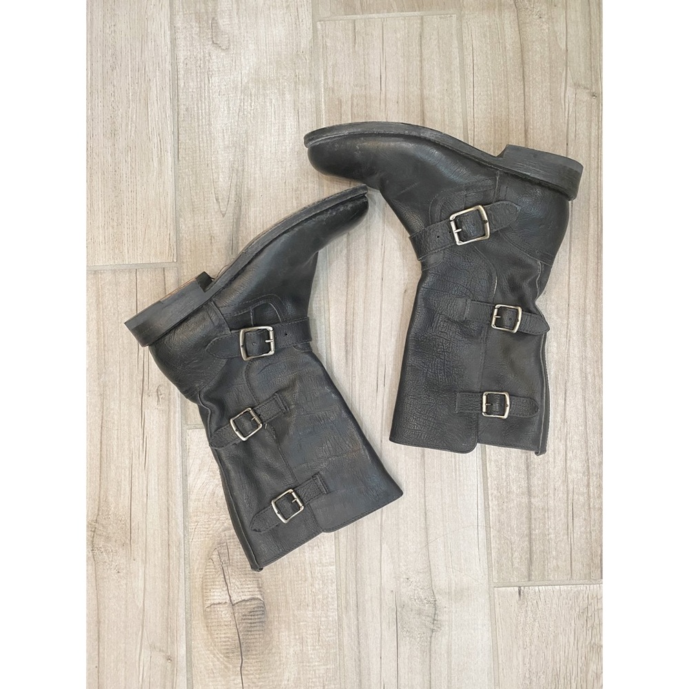 Frye Leather Moto Boots - Picture 2 of 6